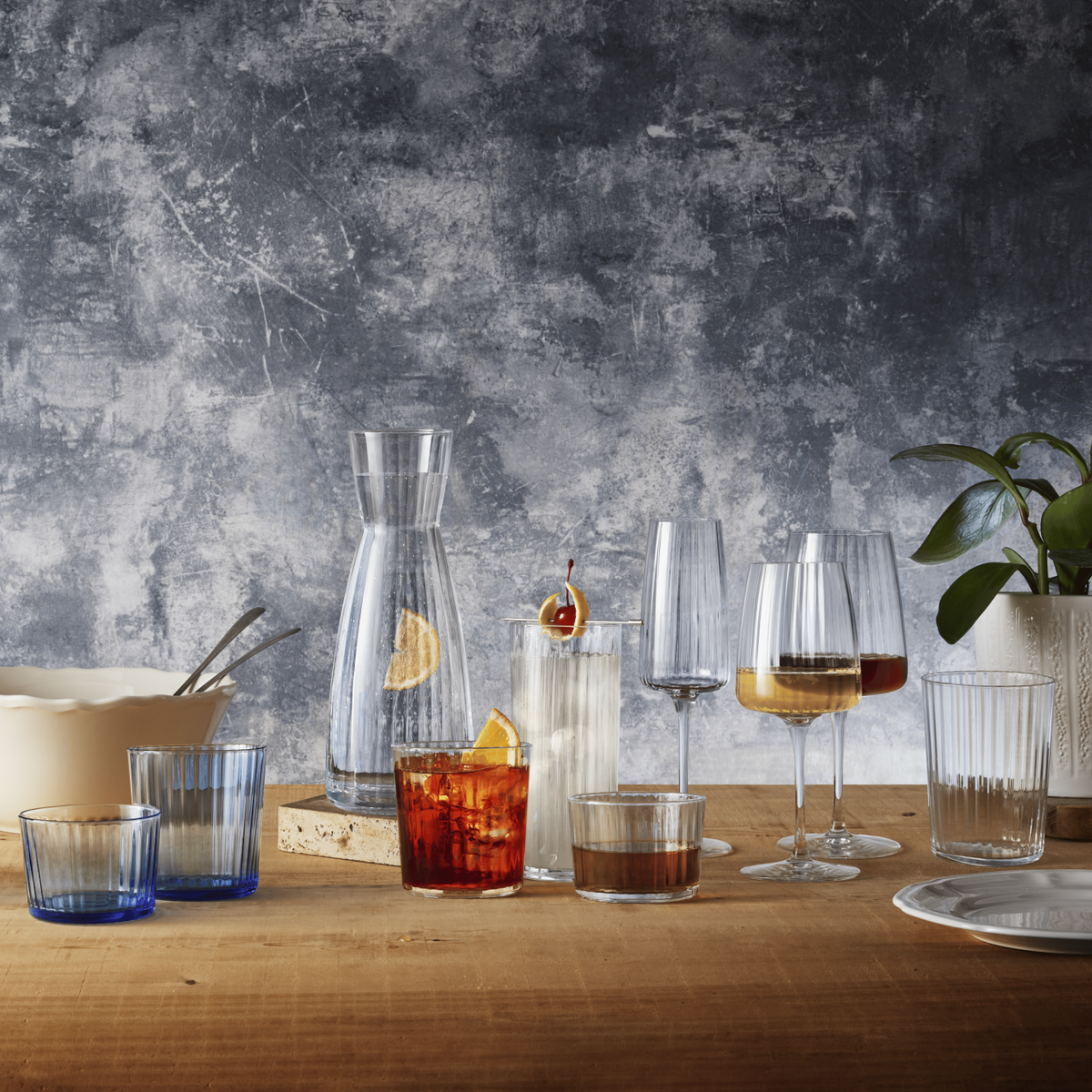 Compotier en verre moulé - La Longère - Décoration Brocante