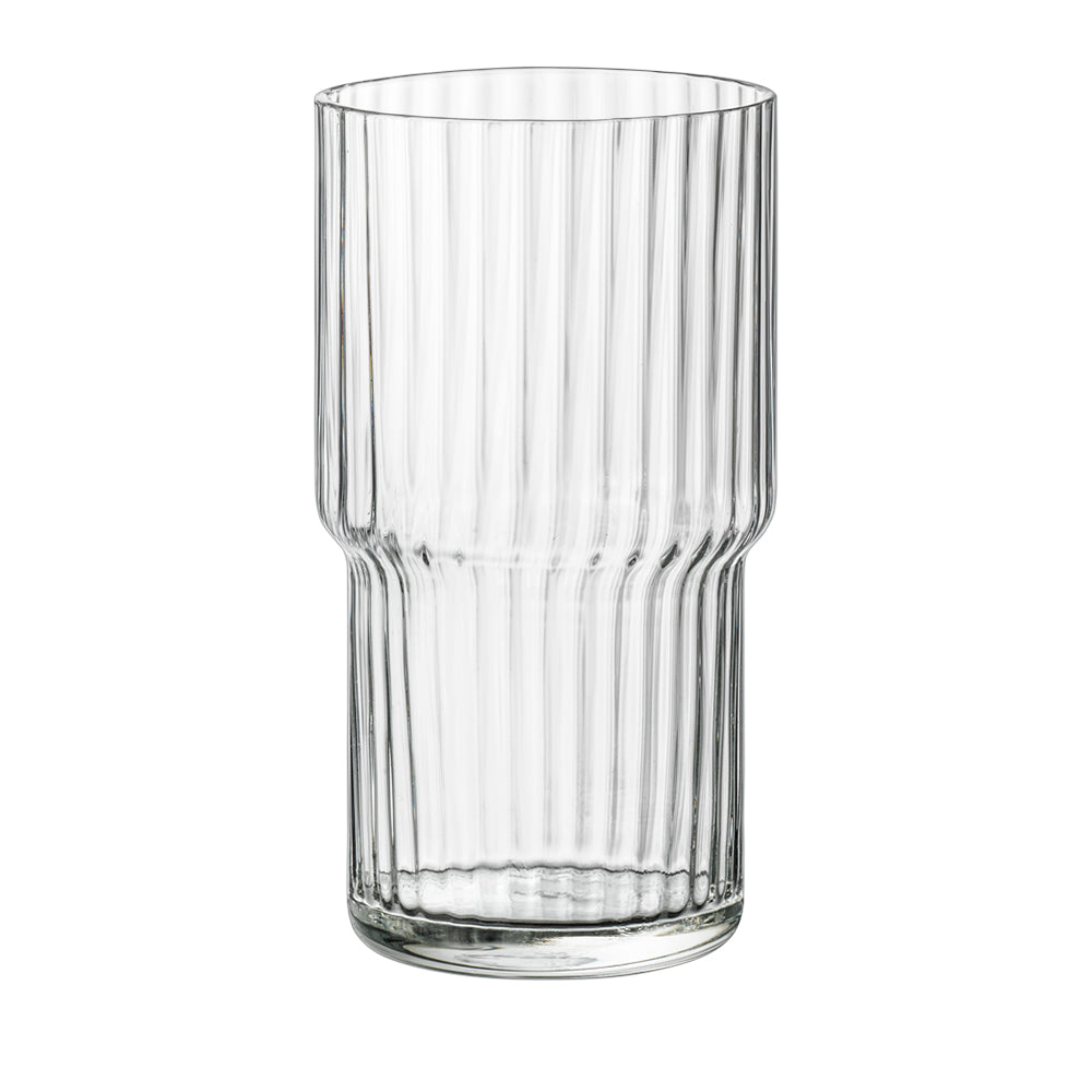 Exclusiva Long Drink Bicchiere Cocktail Impilabile 44 cl In Vetro Set da 12 Pezzi