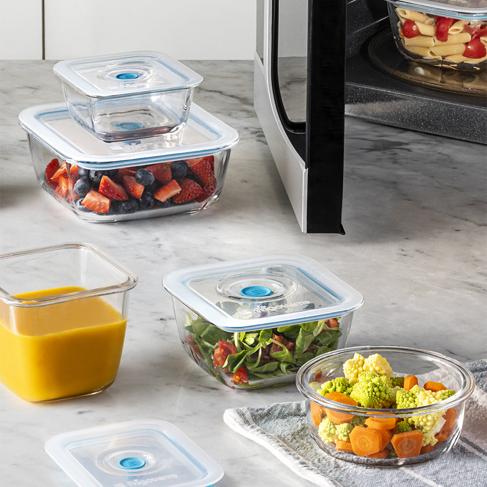 Frigoverre Smart Contenitore Per Alimenti Quadrato 14x14 cm In Vetro 7