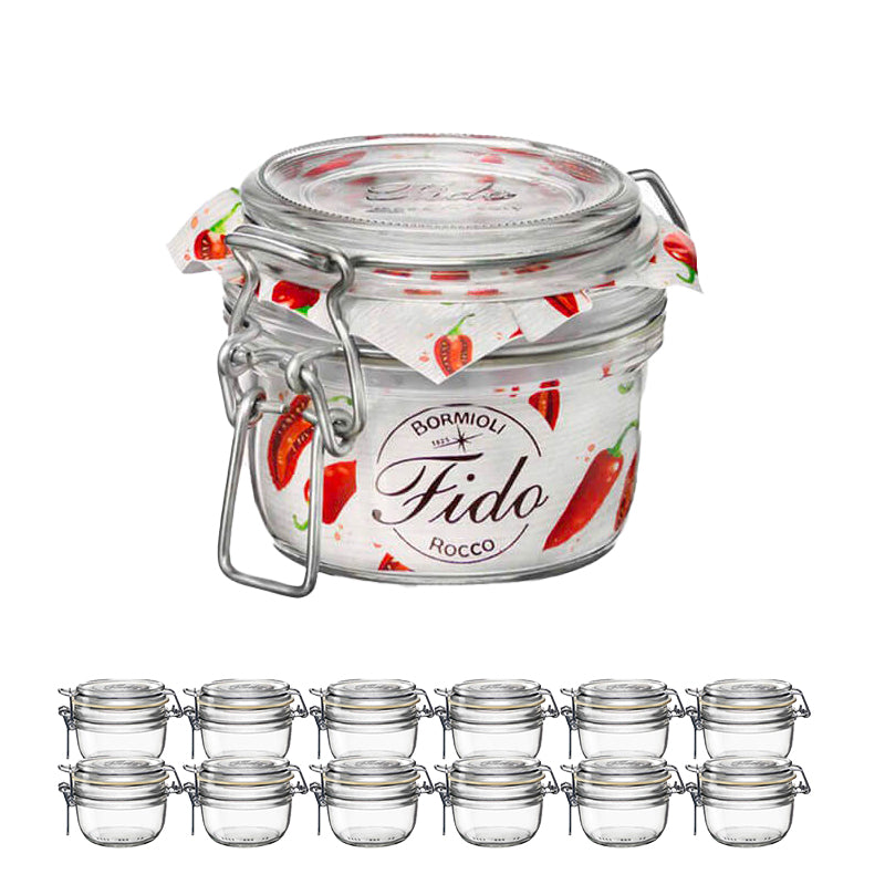 Fido 12,5 cl Vaso Ermetico Set 12 Pz