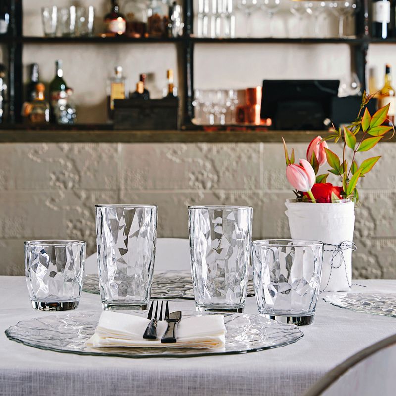 Set 12 Bicchieri Bormioli Mat - 6 Opachi E 6 Glitter, 29.5 Cl, Vetro Infrangibile, Made In Italy - Foto 4