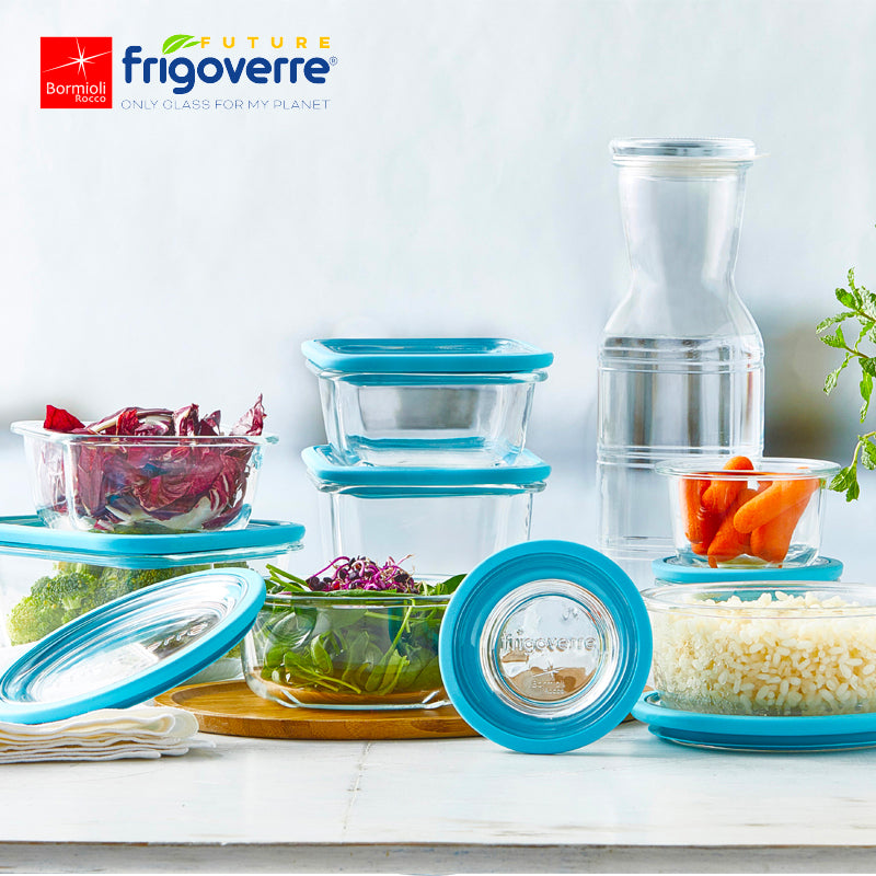 Bormioli Frigoverre Contenitore Quadrato Con Coperchio - Vetro Temperato, Ø 150 Mm, Per Conservazione Alimenti - Foto 5
