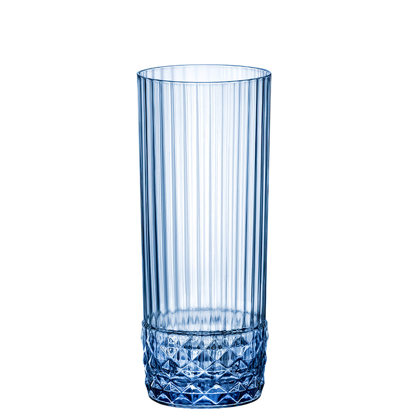 America 20s Long Drink 40 cl Set 6 Pezzi Sapphire Blue