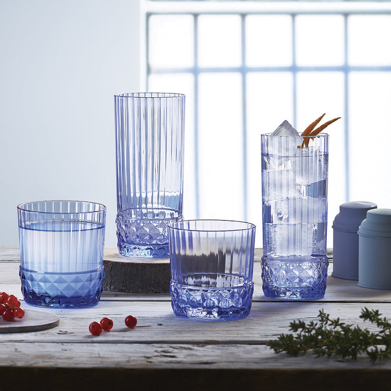 America 20s Long Drink 40 cl Set 6 Pezzi Sapphire Blue – Bormioli