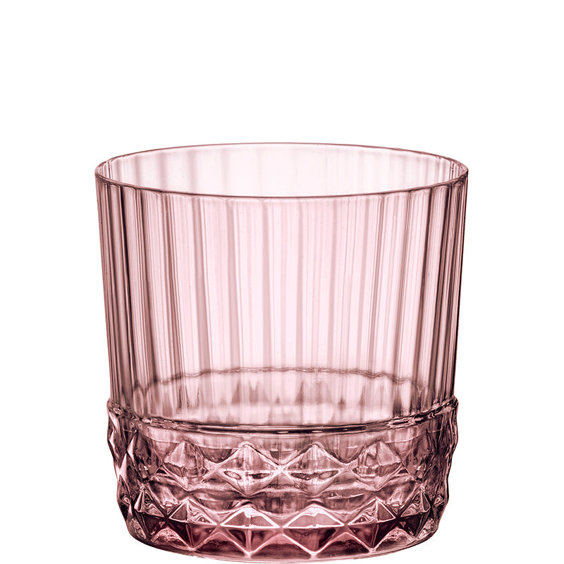America 20s Bicchiere Rocks 30 cl Lilac Rose Set 6 pezzi