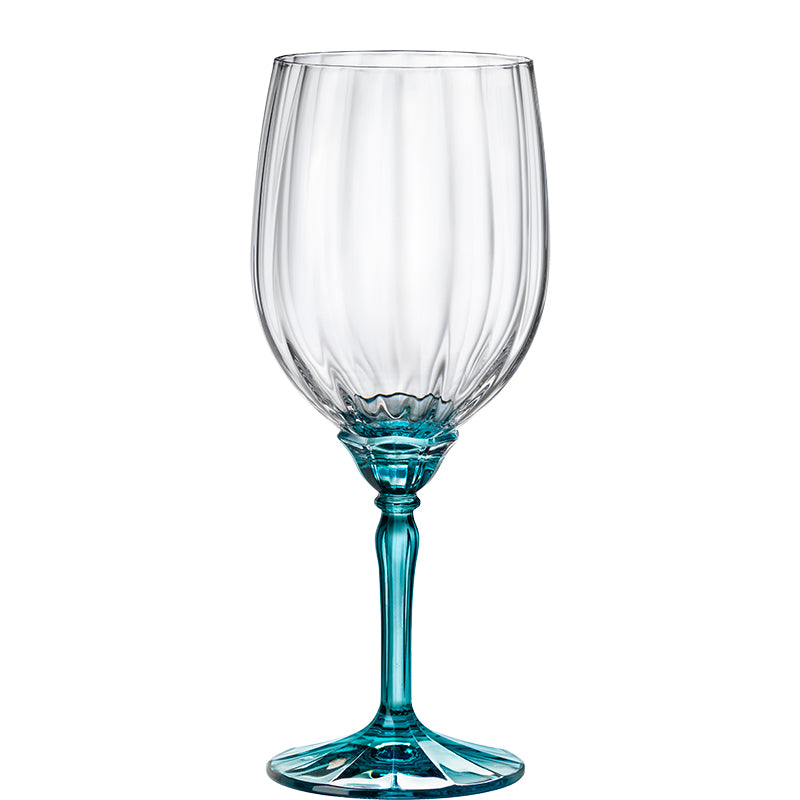 Florian Lucent Blue Calice Red Wine & Gin Tonic 53,5 cl Set 6 Pezzi