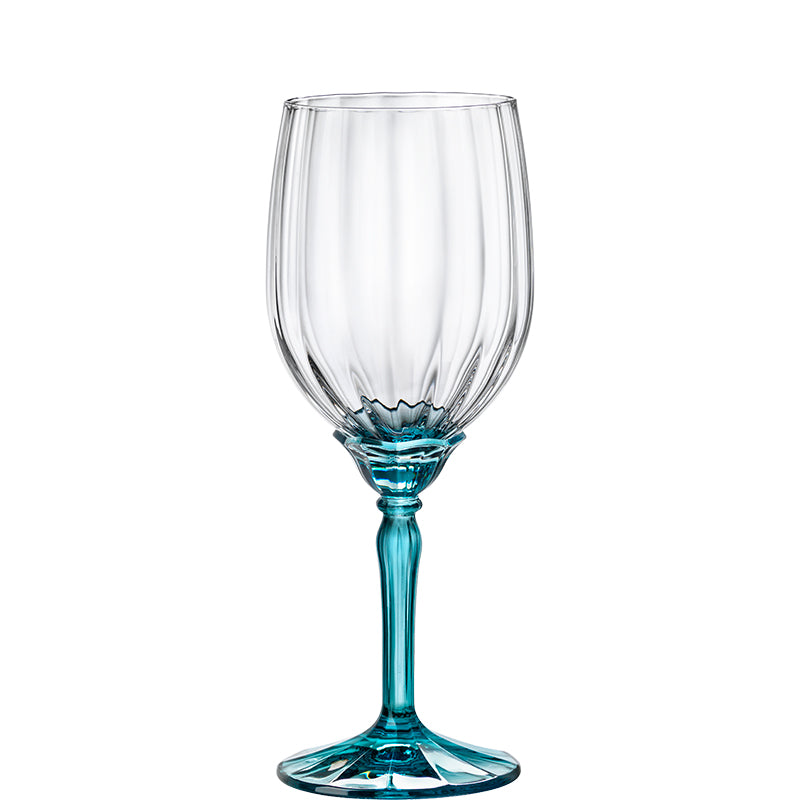 Florian Lucent Blue Calice White Wine & Spriz 38 cl Set 6 Pezzi