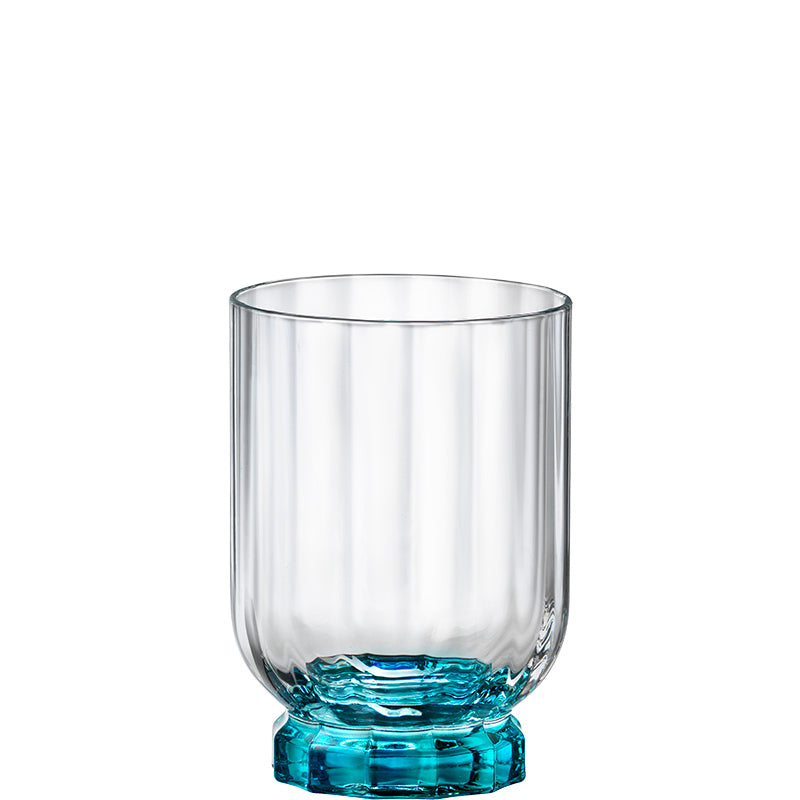 Florian Lucent Blue Bicchiere Rocks & White Russian 30 cl Set 6 Pezzi