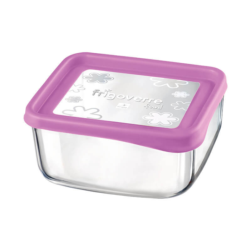 Frigoverre Fun 19x19 cm Contenitore Per Alimenti Quadra Fucsia