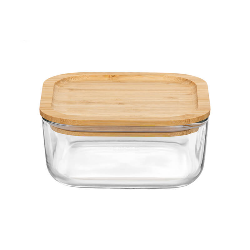 Frigoverre Bamboo 10x10 cm Contenitore Per Alimenti Quadra