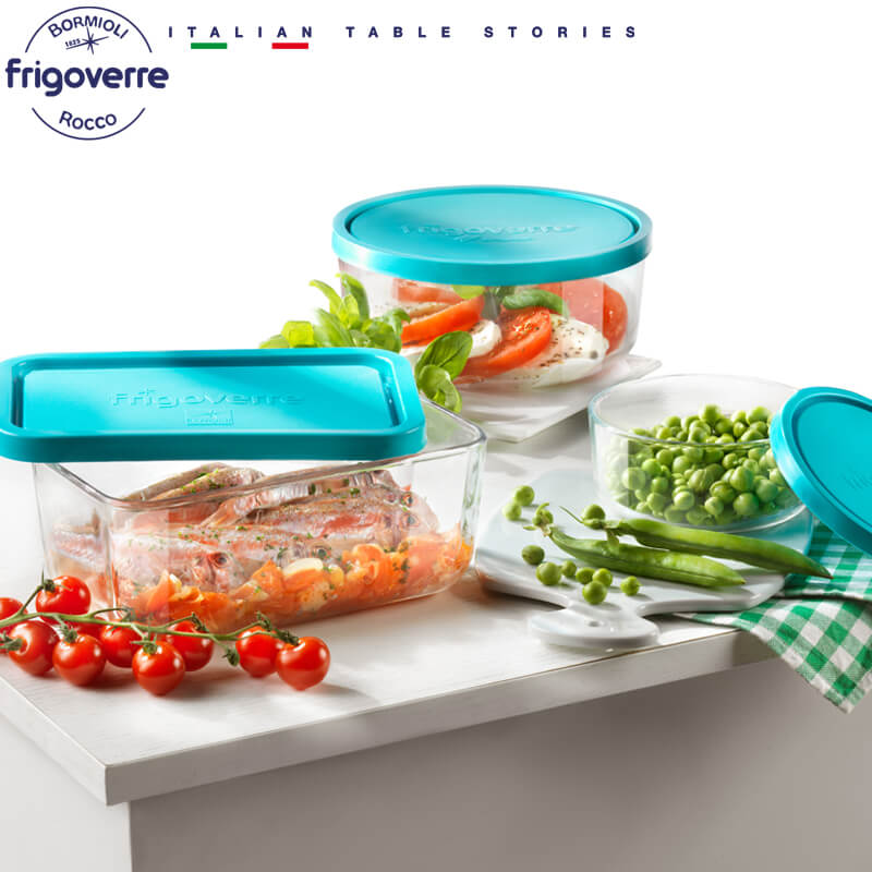 BELLE VOUS 3 Contenitori Per Alimenti Ermetici 300/700/1000 Ml – Set Salvaspazio Per Meal Prep, Microonde E Freezer – Vaschette Di Plastica Con Coperchio A Valvola