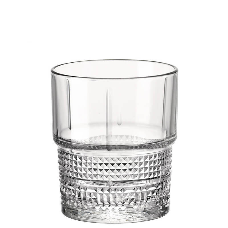 Bormioli Rocco Novecento DOF Set Da 6 Bicchieri Tumbler In Vetro - Capacità 37 Cl, Impilabili, Lavastoviglie