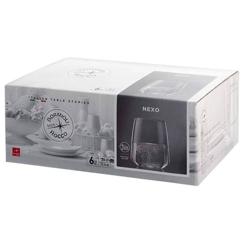 Nexo Water Glass 36 cl Set 6 Pcs – Bormioli Rocco