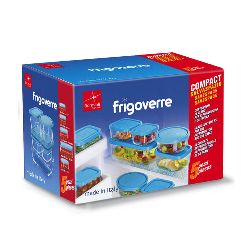 Frigoverre Classic Salvaspazio Set 5 Pz Contenitori Per Alimenti