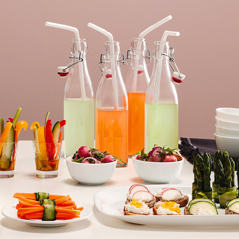 Bottiglia In Vetro Bormioli Swing 0,5 Litri Con Tappo A Leva - Per Liquori, Oli, Succhi, Decorazione - Foto 3