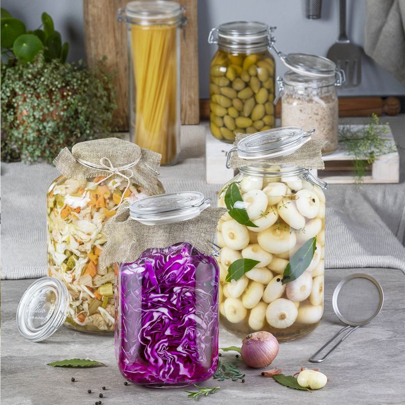 Fido 500 cl Airtight Jar Set 6 Pcs – Bormioli Rocco