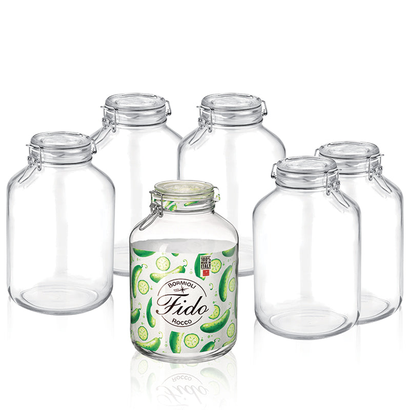 5FIVE SIMPLY SMART - Contenitori Per Alimenti In Vetro Vasetti Decorat 179623 5FIVE SIMPLY SMART - Contenitori Per Alimenti In Vetro Vasetti Decorat 179623