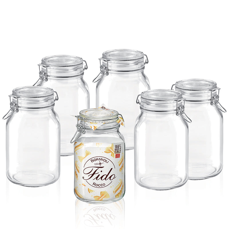 Fido 200 cl Vaso Ermetico Set 6 Pz