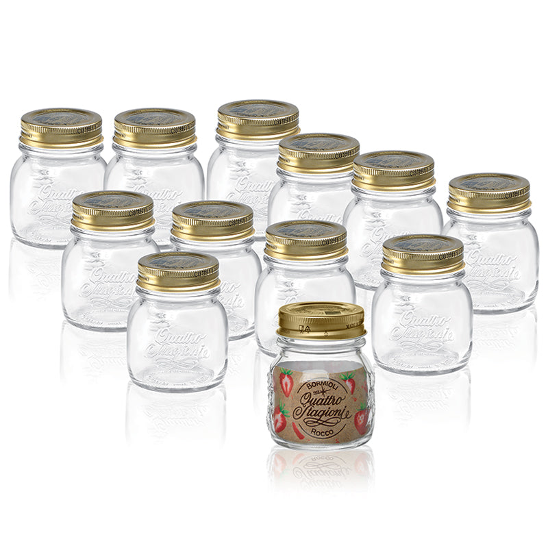 Vasetti Bormioli Rocco Quattro Stagioni 15 Cl - Set 12 Pezzi Con Ricettario, Per Conserve E Decorazioni - Foto 13