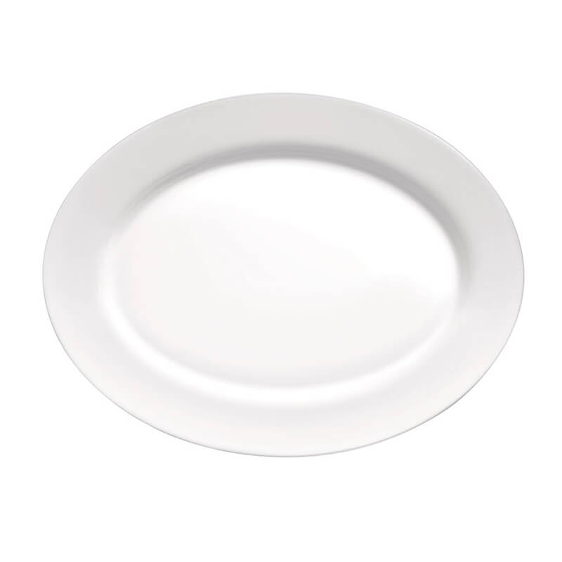 Grangusto Piatto Pesce 35 Cm Set 6 Pz In Vetro Opale Bianco