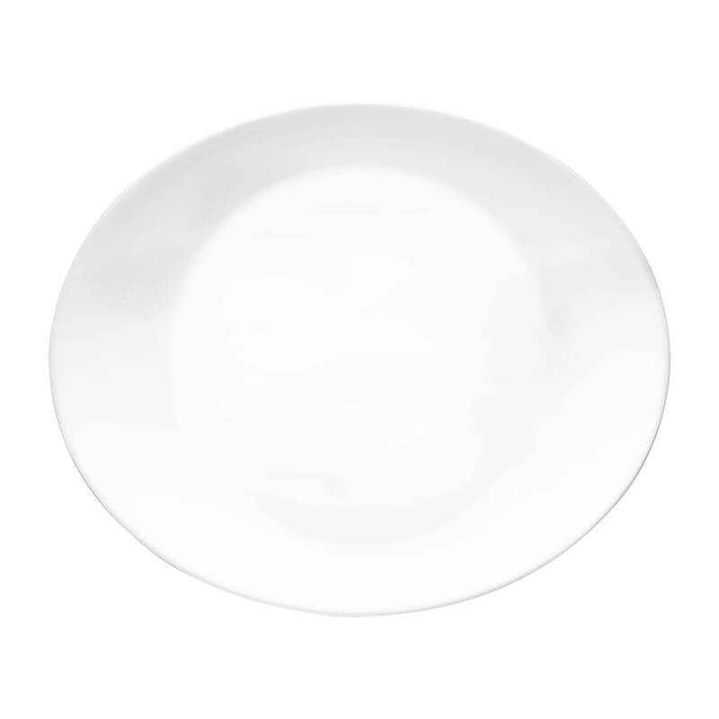 Grangusto Piatto Bistecca 31,7 Cm Set 6 Pz In Vetro Opale Bianco