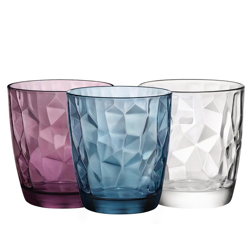 Bormioli Rocco 5215325 Vassoio 6 Bicchieri Acqua Dots In Vetro Trasparente Cl 25.5