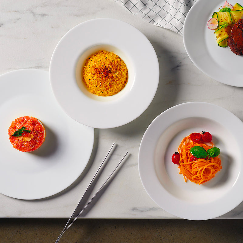 Piatto Pizza Grangusto Bormioli Rocco - Vetro Opale Bianco | Diametro 33,5 Cm | Per Forno E Tavola